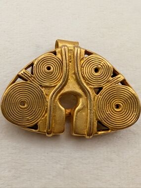 24kt Gold Plated Galeria Joyeria Cano Colombia Simin Pendant/Brooch